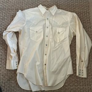 70s / 80s Polo Western R. Lauren Button Snap Long Sleeve Shirt